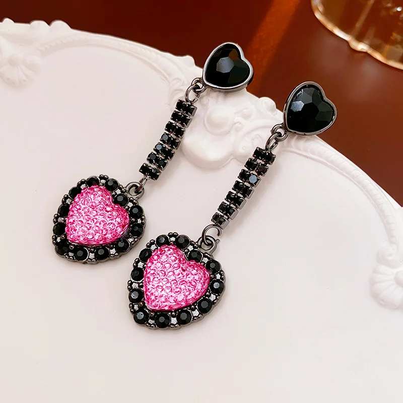 

Bilincolor Pink Love Earrings for Women