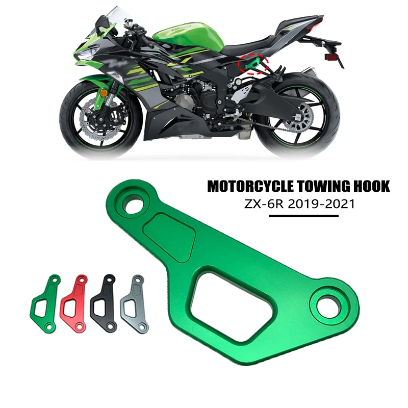 

For Kawasaki For Ninja ZX-6R ZX6R 2019 2020 2021 2022 Motorcycle CNC Aluminum Luggage hook Rear Passenger Handbar Hooks