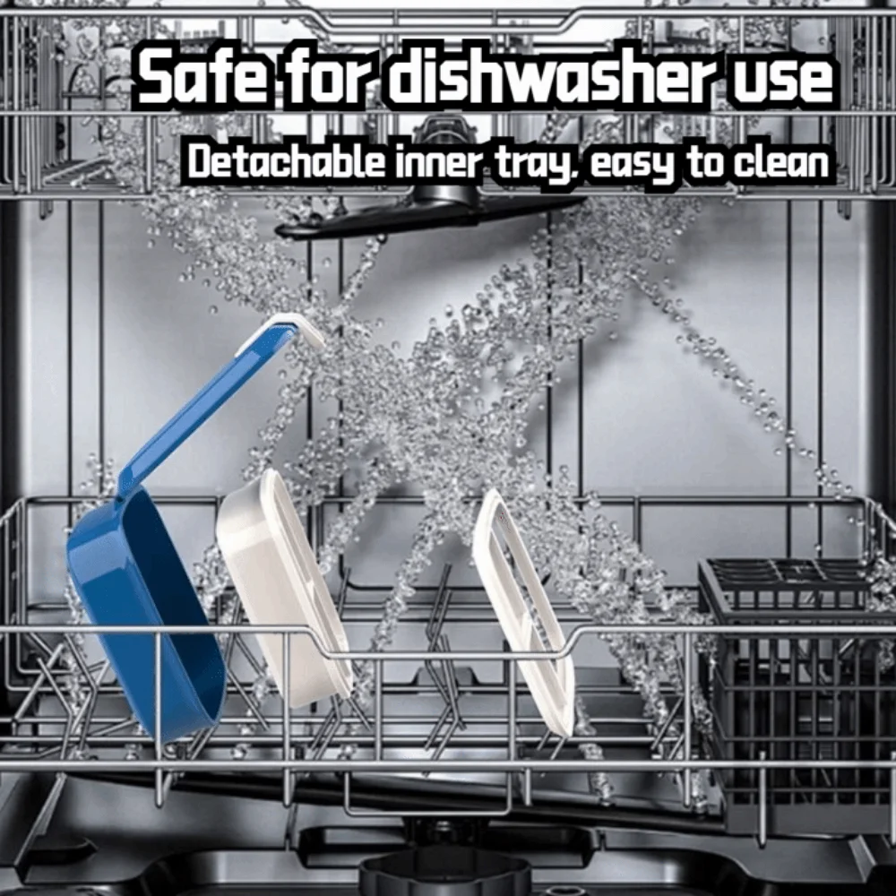 

Easy-Clean Sealed Portable Lunch Box Reusable 800ML Food Storage Crisper BPA-Free 3 Grids Snack Food Box Outdoor