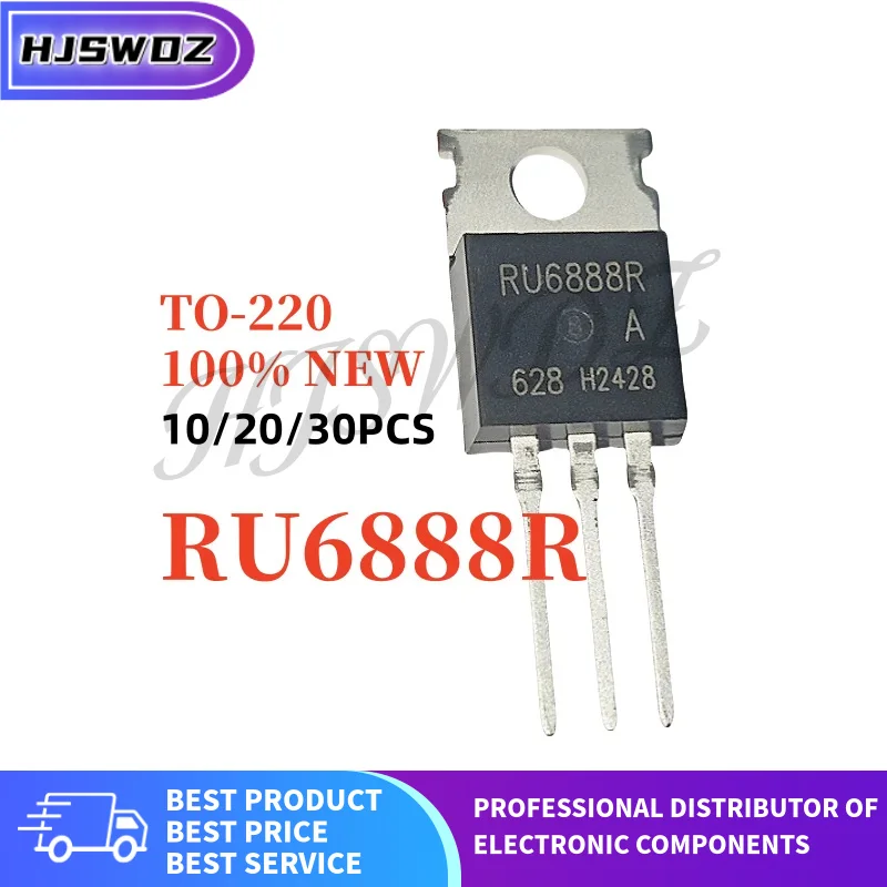 10/20/30PCS RU6888R RU 6888R TO-220 100V 88A N-Channel MOSFET Field effect Brand New In Stock