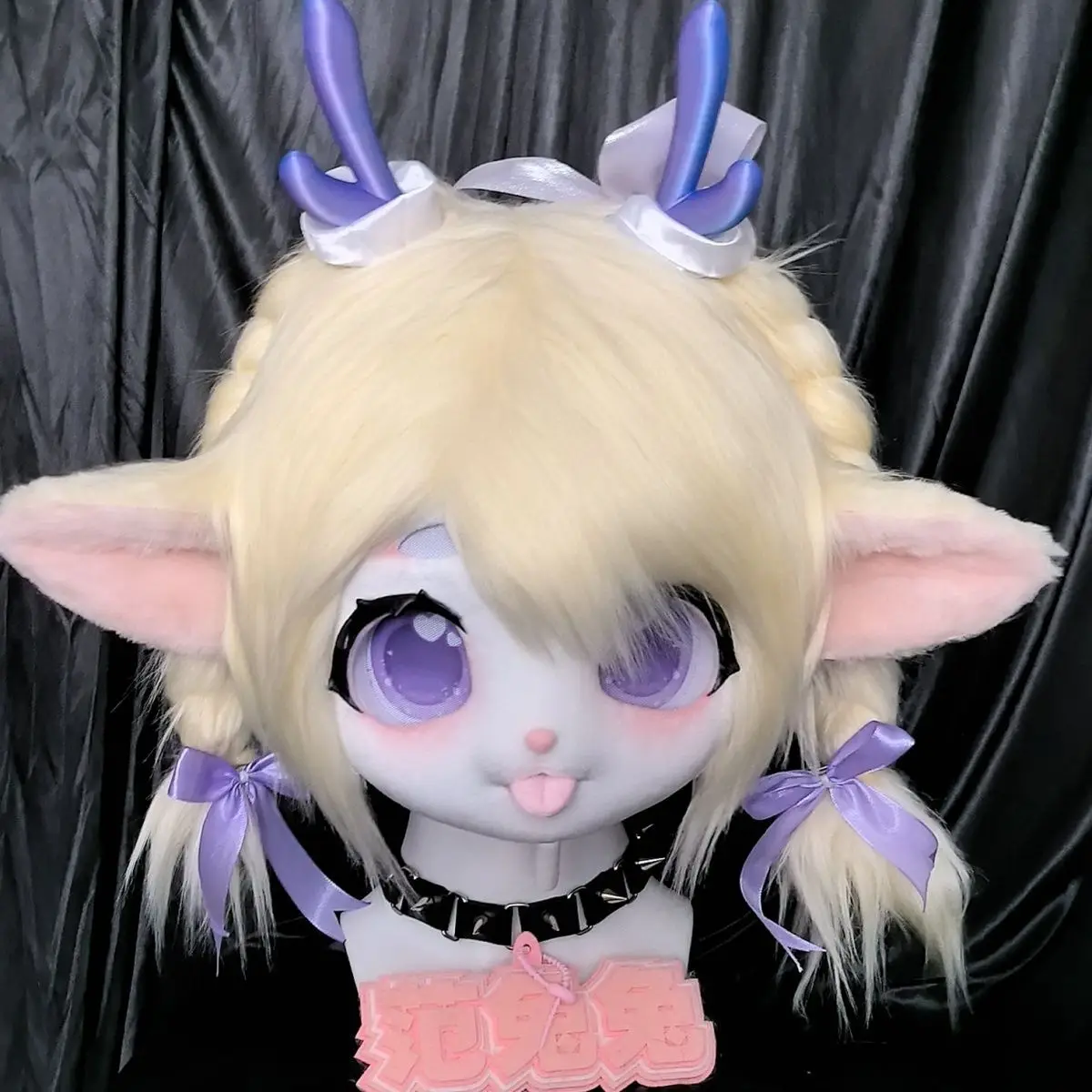 تخصيص Fursuit Kemono ​   الوحش رئيس تأثيري مخصص فروي رئيس Kigurumi رئيس تأثيري كيمونو Fursuit اليدوية سماعات الوحش