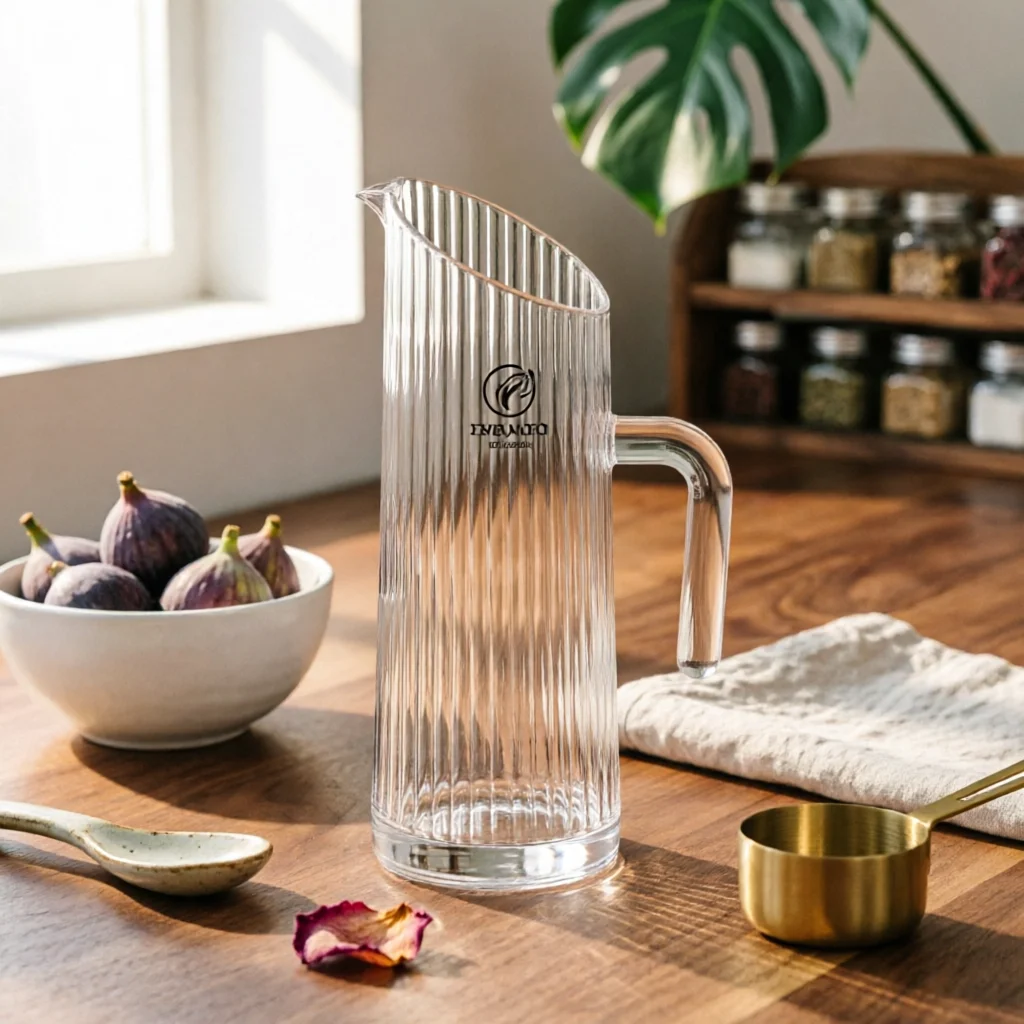 Acrylic Water Pitcher Plastic Juice Jug Restaurant Bar Buffet Cold Hot Water Bottle Household Drink Serving Pitcher for Beverage