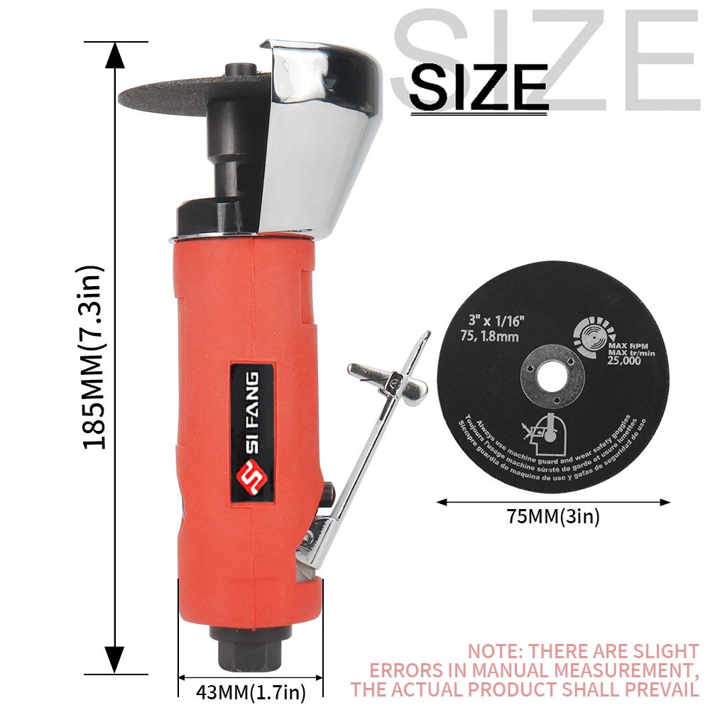 New 3inch Pneumatic Cutting Machine High Speed Metal Cut Off Wheel Air Cutter Machine For Woodworking Rotation Tool Accessories