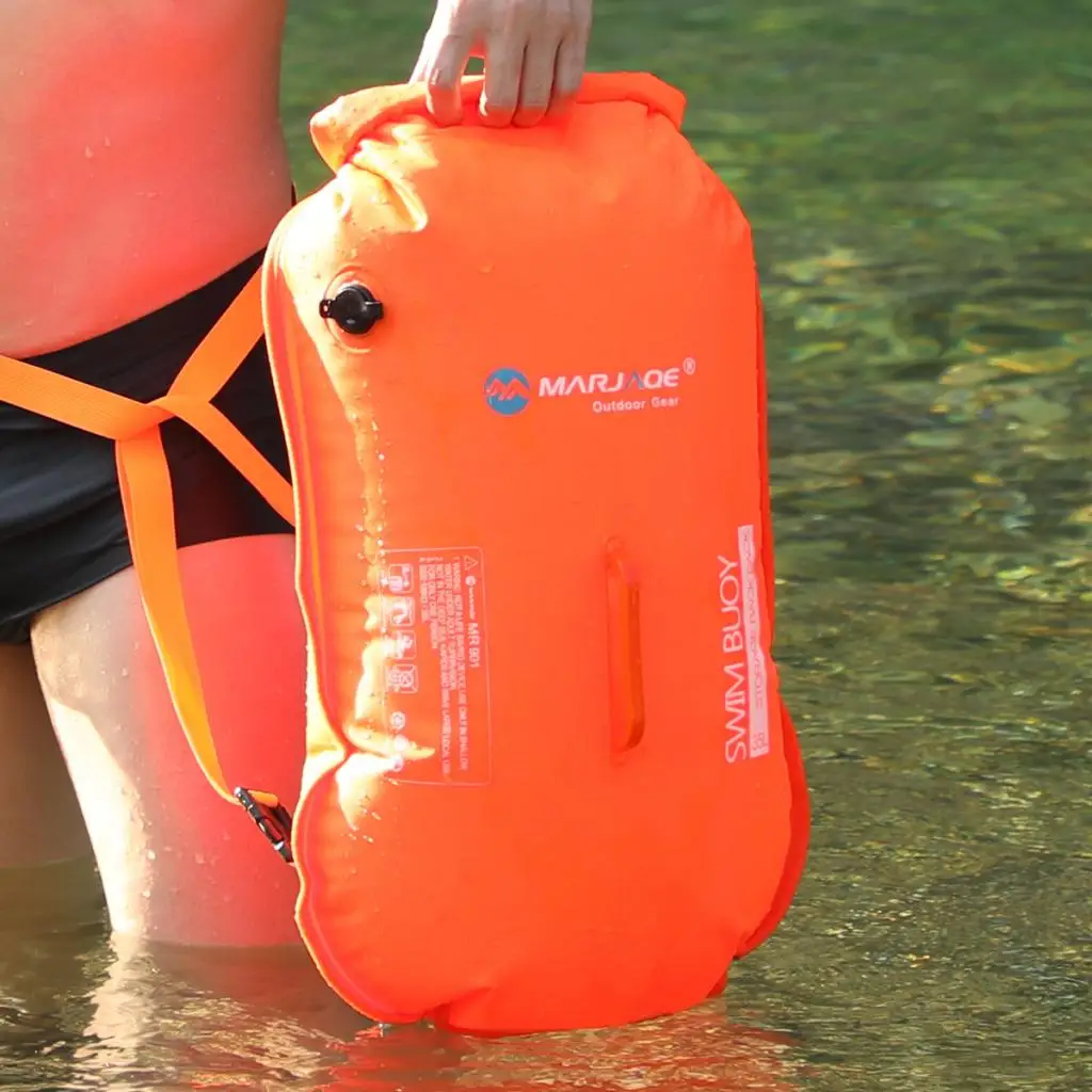 حقيبة تخزين عوامة السباحة البلاستيكية مع حزام خصر قابل للتعديل ، حقيبة ظهر مقاومة للماء ، قوارب الكاياك ، القوارب ، التخييم ، التدريب #3