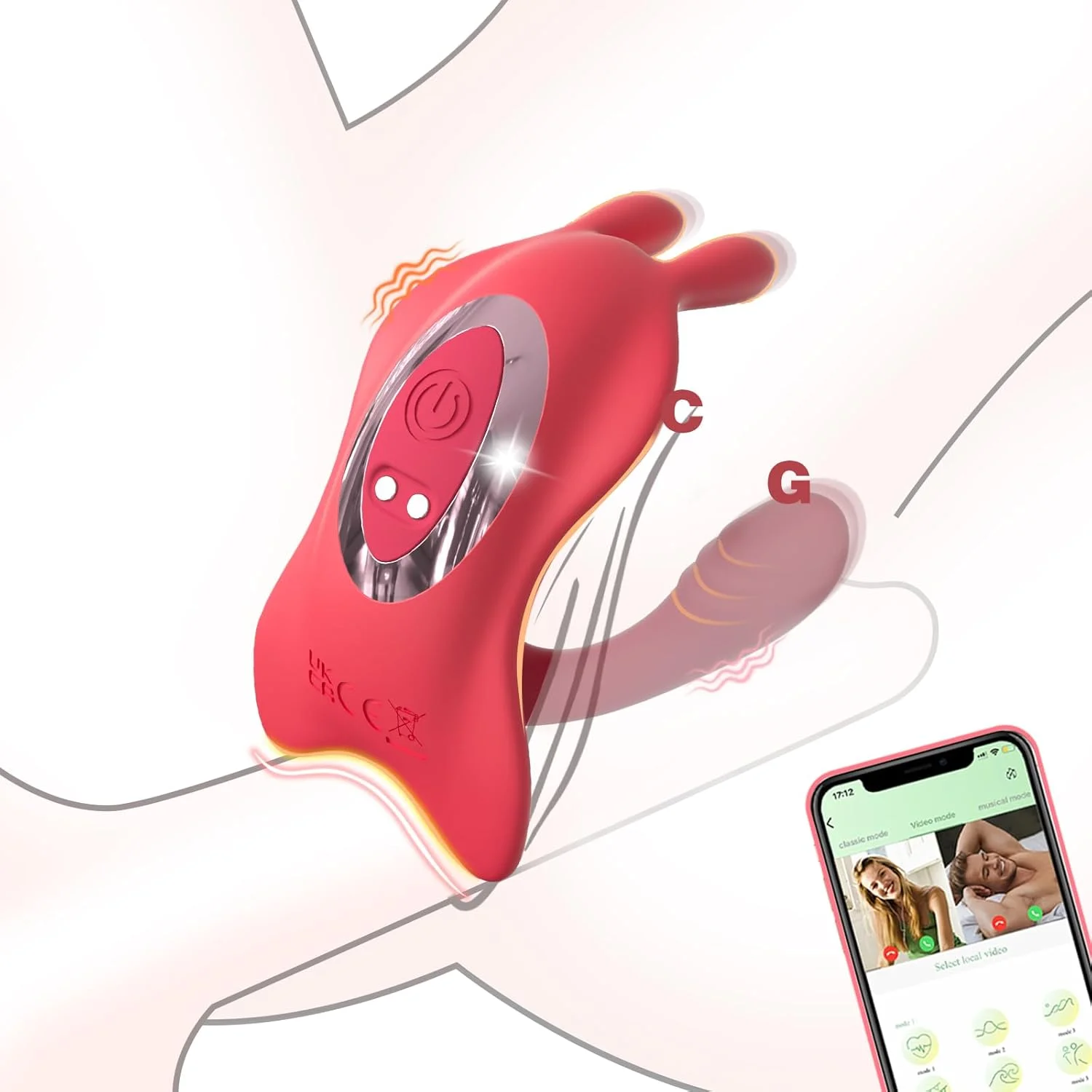 Vibrador de calcinha vestível com aplicativo para casal, mulheres, brinquedos sexuais adultos, estimulador de coelho de longa distância para ponto g, prazer do pênis do clitóris