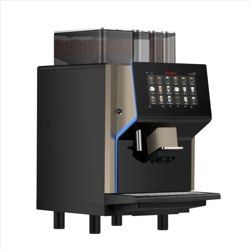 Fully Automatic Espresso Machine for Commercial Coffee Maker with Grinder 3 Powder Cafe Shop