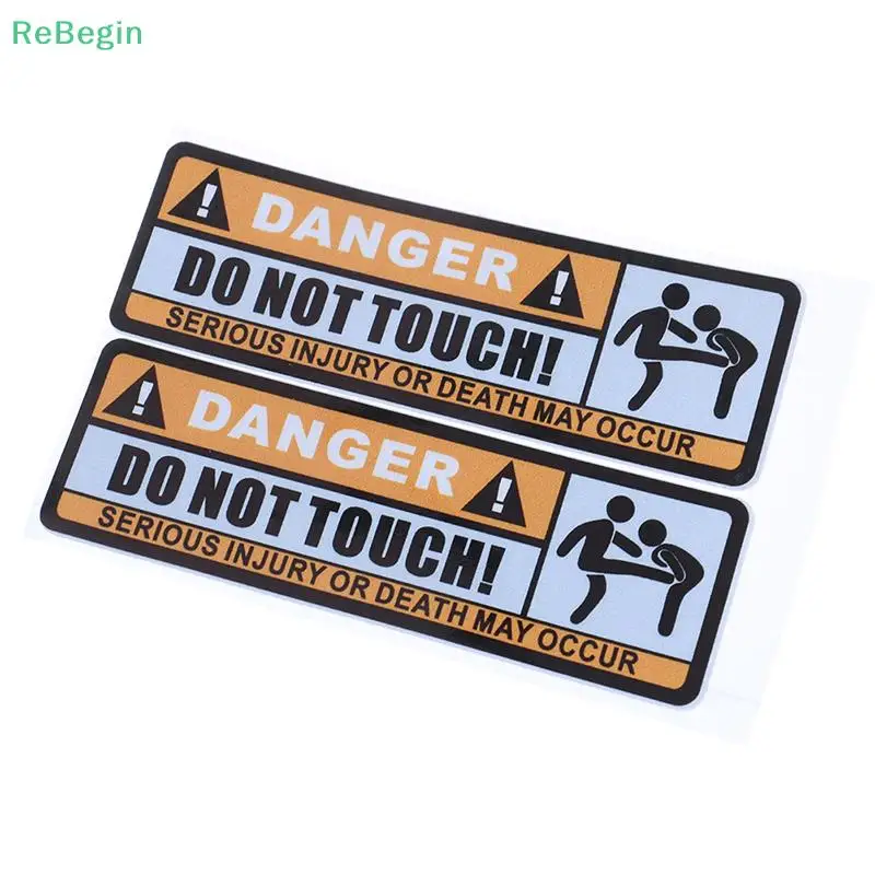 1pc Waterproof Do Not Touch Bike Car Sticker Warning Sign Personalized PVC Cars Sticker Cycling Acc