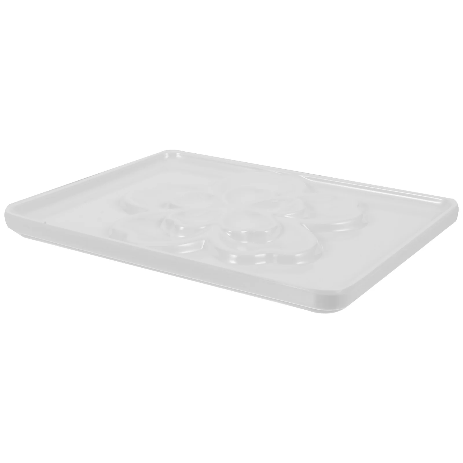 

Palette Watercolor Tray Empty Gouache Painting Trays Mixing Solid Pans Imitation Ceramic Plate Small