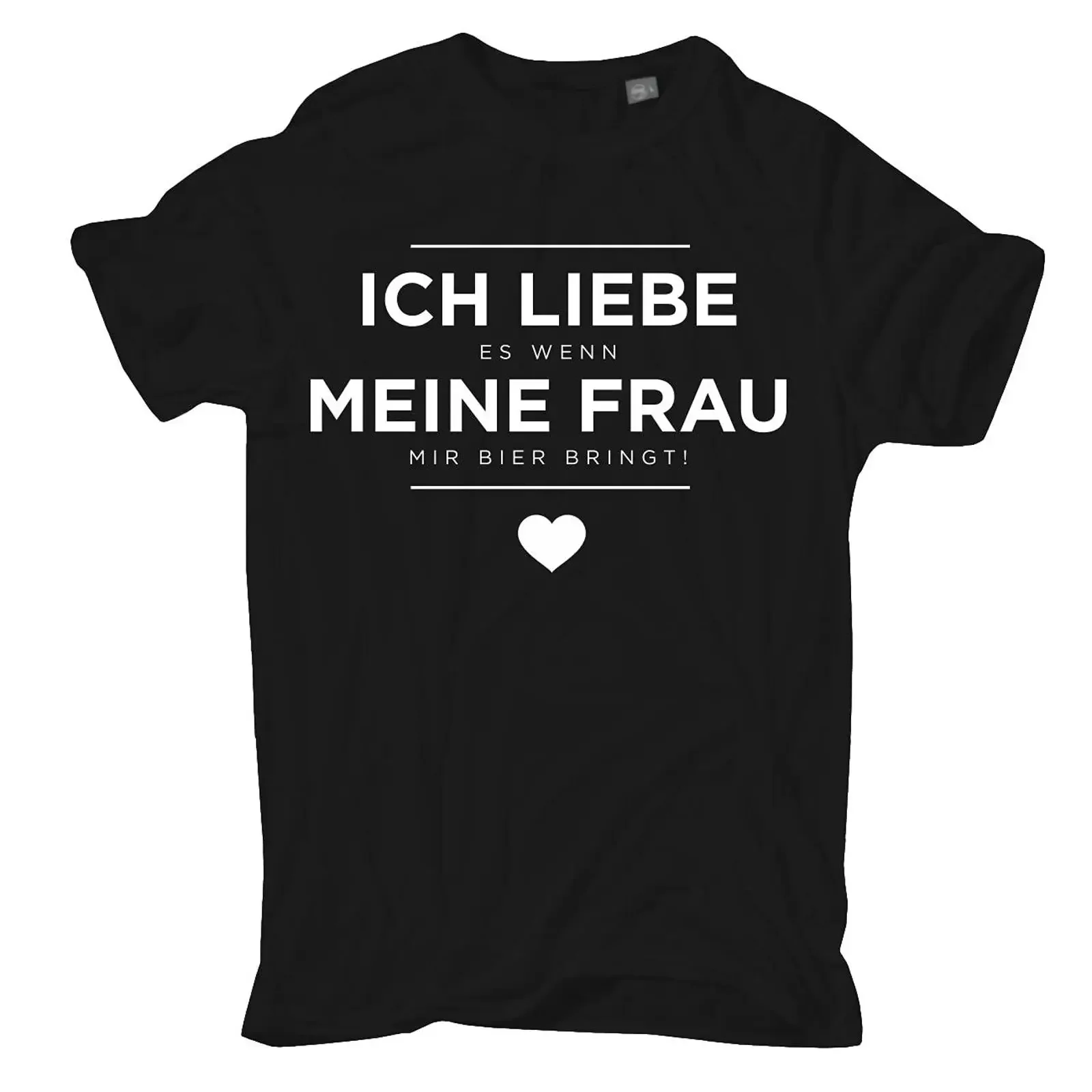 Herren T Shirt Ich Liebe es wenn Meine Frau Mir Bier bringt lustige Sprüche Funshirt vintage Washed Top For Everyday Wear