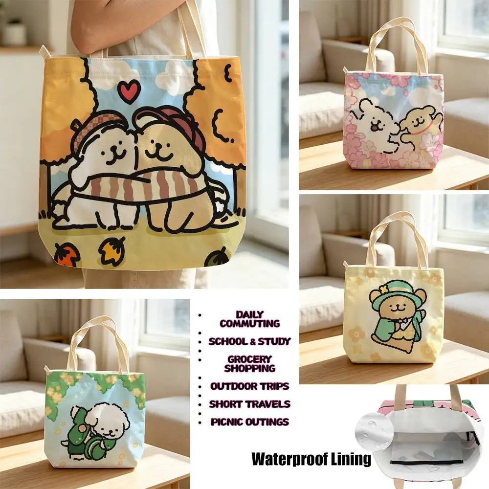 Bolsas de almacenamiento Constellation Series M-Maltese Line P-PuppyS, bolsas de lona impermeables adecuadas para ir a clase, ir de compras, regalos