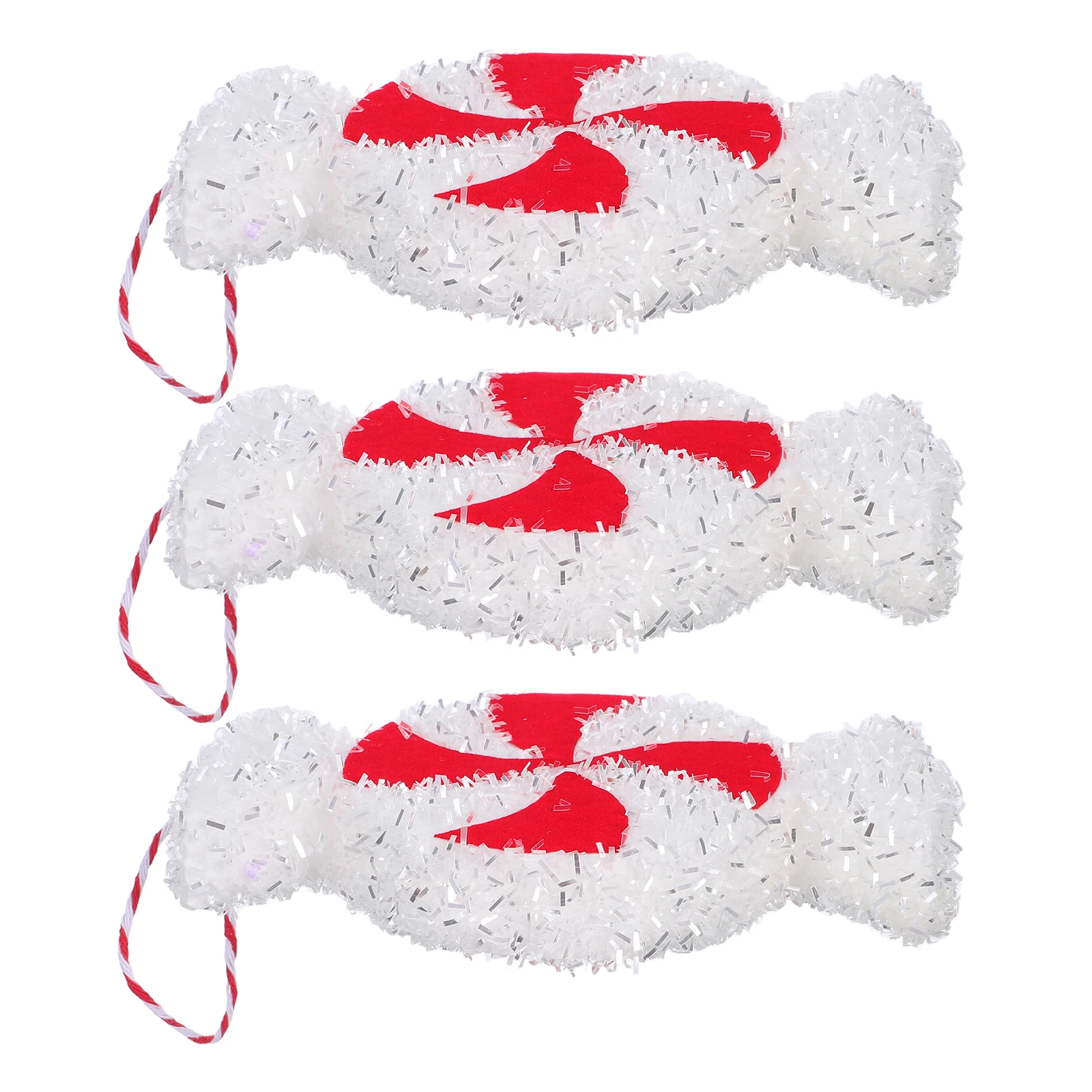 

3 Pcs Foam Candy Pendants Tree Decorations Christmas Hanging Ornament Party Crutch
