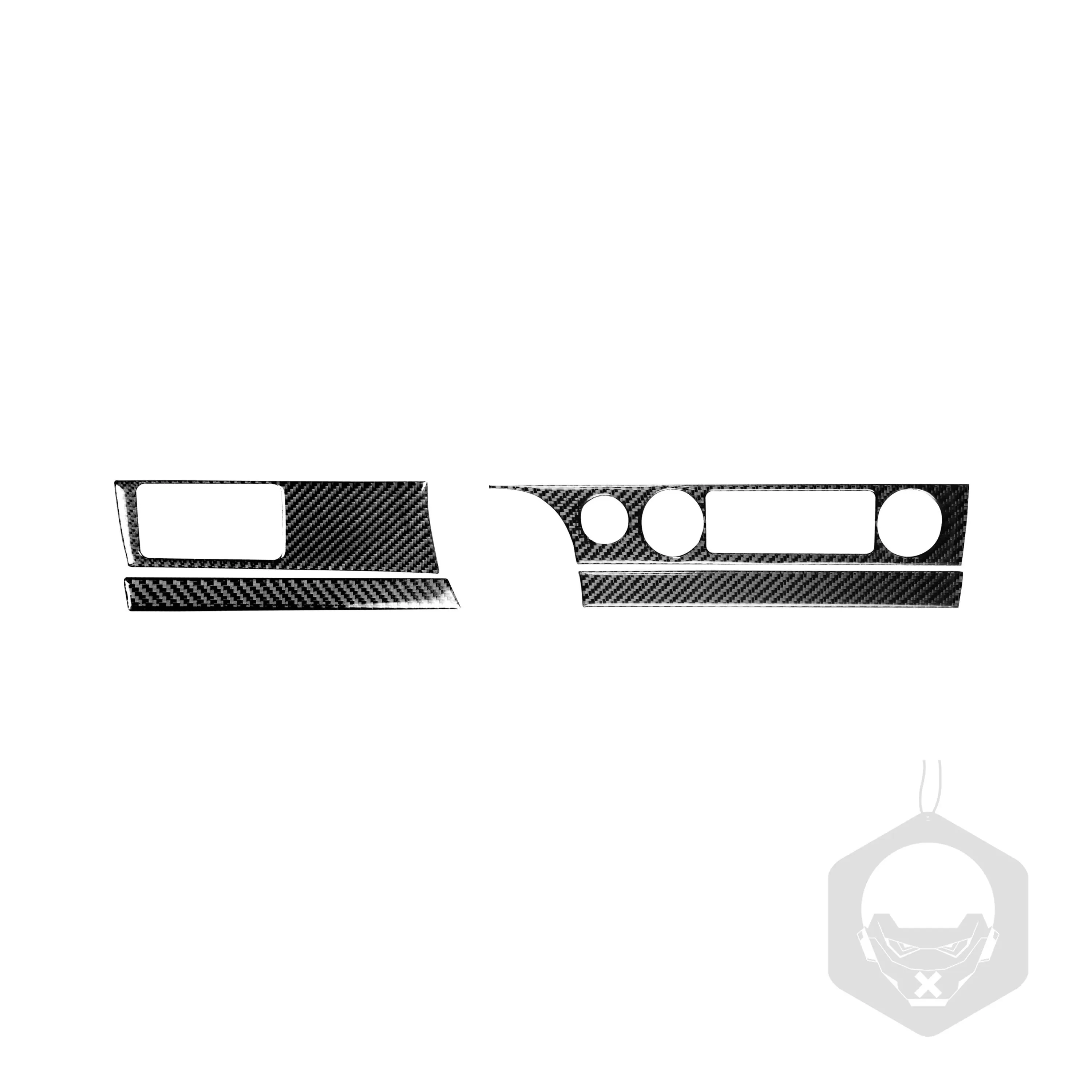 Car Interior Accessories For Honda Civic 8th Gen 2006-2011 Carbon Fiber Air Conditioning Button Stickers+Headlight Switch Panel