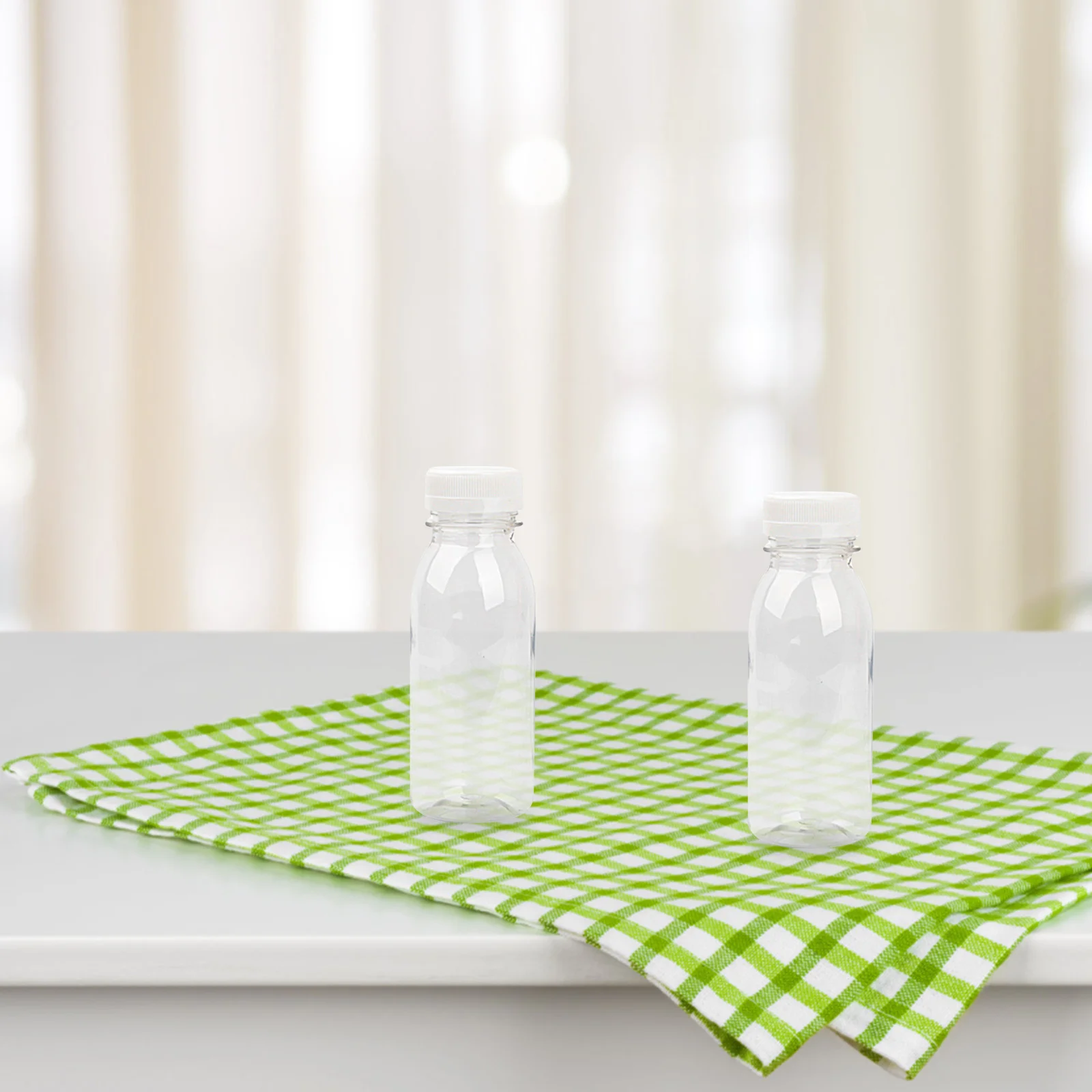 

12pcs 200Ml Wide Mouth Transparent Pet Storage Bottles For Juice Milk Yogurt Drink Portable Reusable Bpa-Free Food Safe