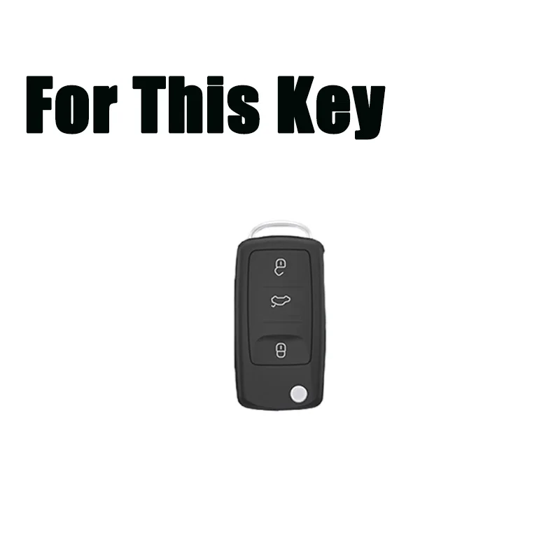 Zinc Alloy Silicone Car Remote Key Case Cover For VW Golf GTI Jetta Passat Beetle Tiguan CC EOS MK4 MK5 GTI R32 Rabbit Touareg