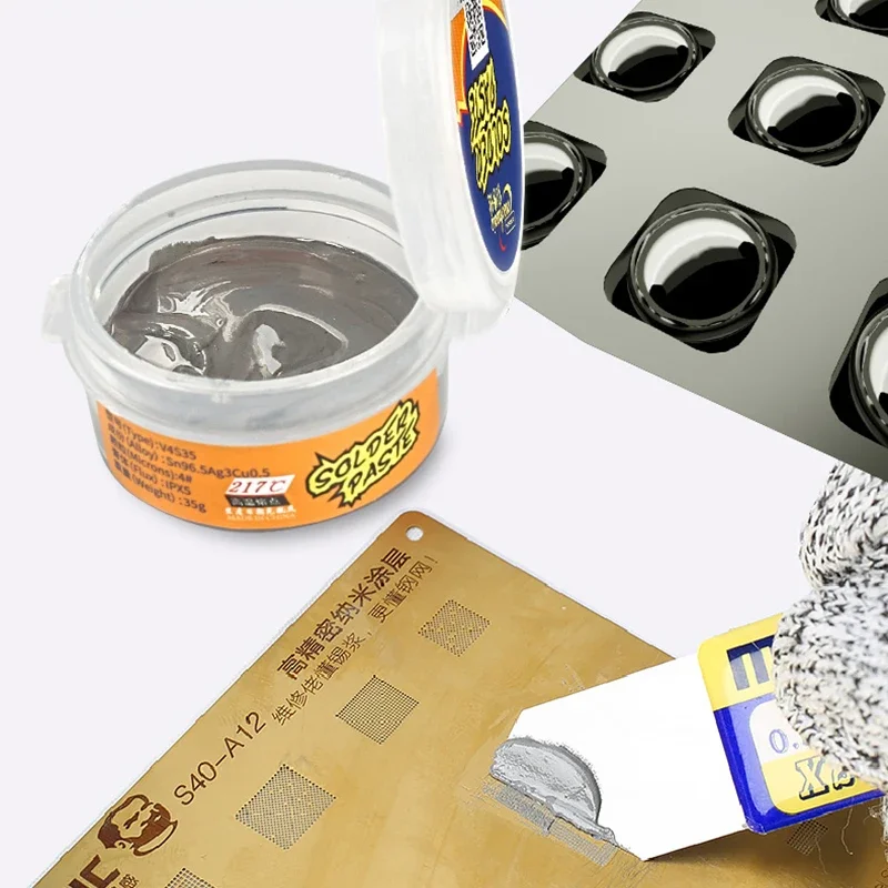 MECHANIC Lead-Free Solder Paste Low/High Temperature Soldering Flux Welding Tin Paste for Mobile Phone PCB BGA SMD Repair