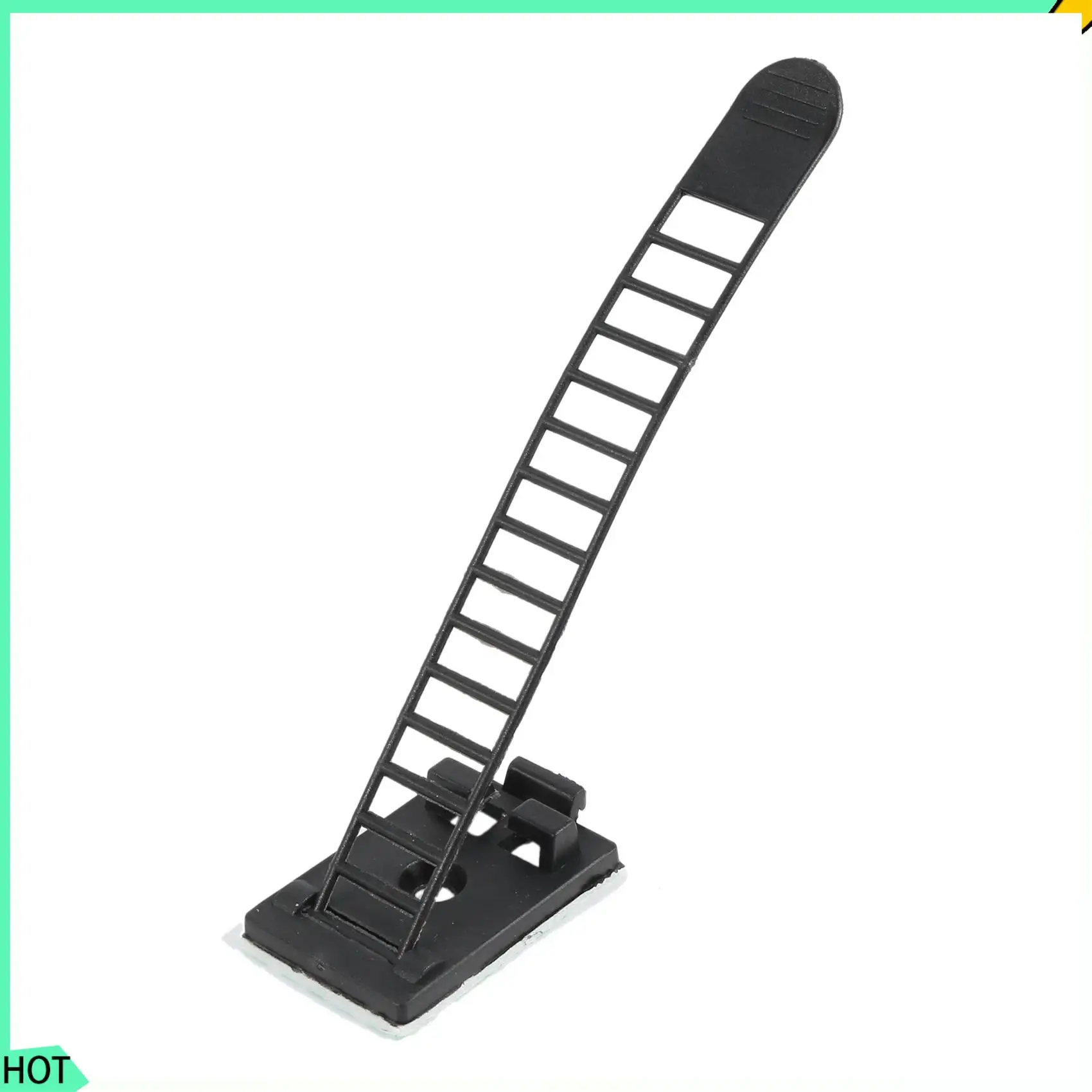 

AWAH 50Pcs 2 Sizes Adjustable Self-Adhesive Nylon Cable Straps Cable Ties Cord Clamp For Wire Management, Large And Small