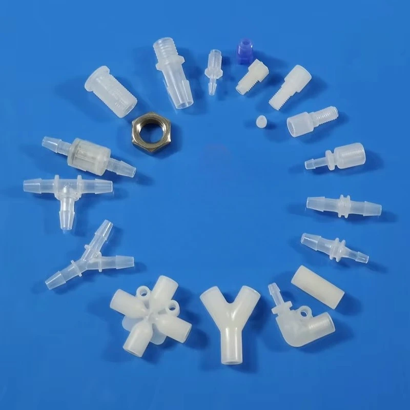 Anti Corrosive PTFE Tubing Junction Plastic Y Connector
