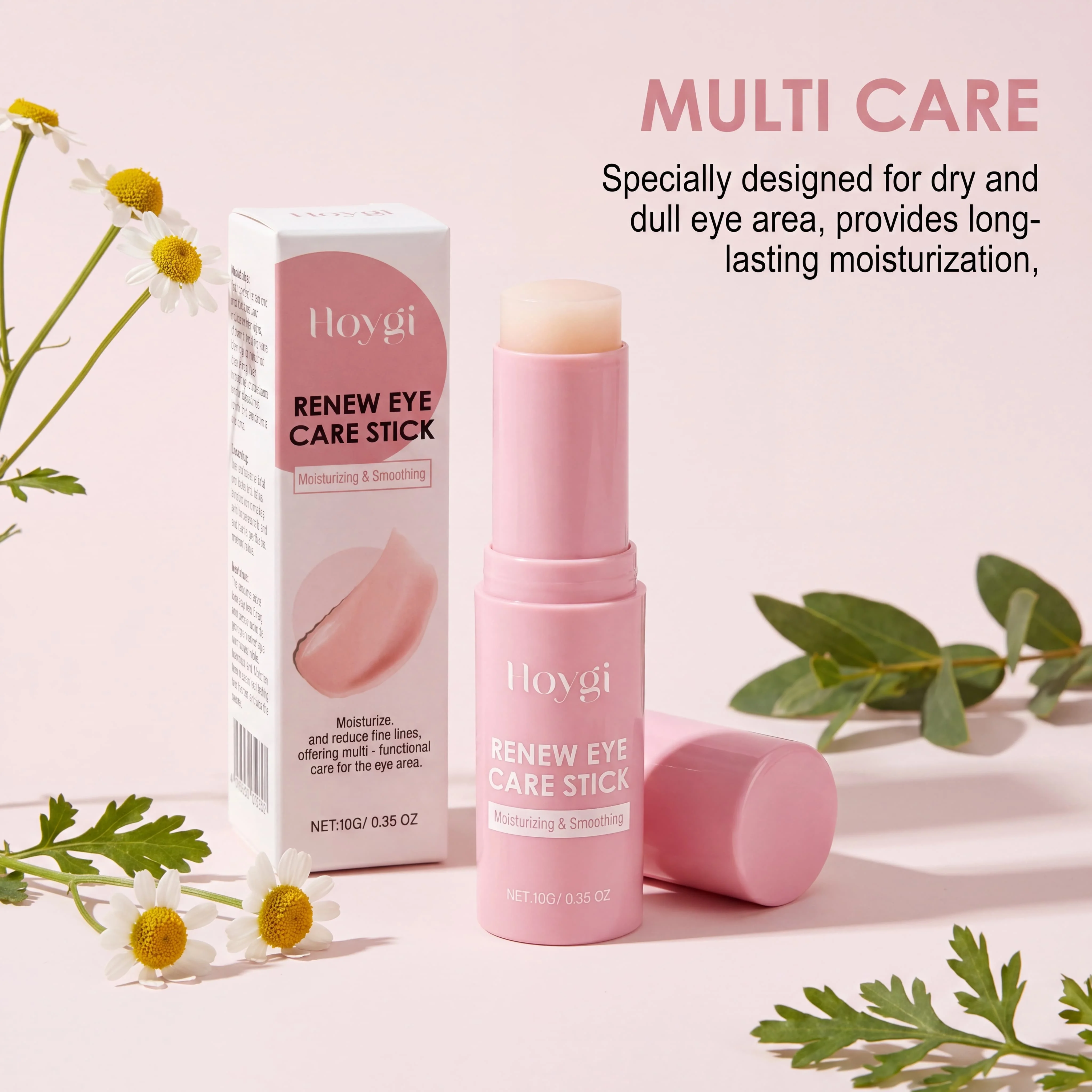 Retinol Renew Eye Care Stick Moisturizing Under Eye Balm Smooths Fine Lines Non Greasy Portable Travel Daily Eye Care