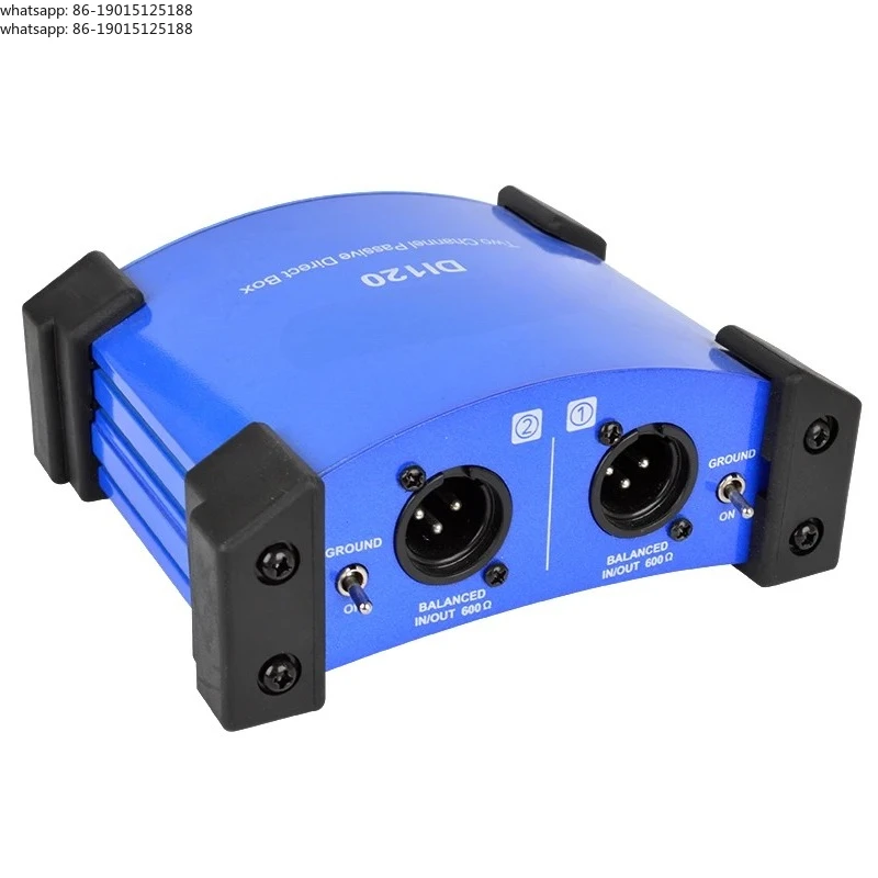 Dual Channel Direct Box DI-120 DI120 with GND Switch Noise Reduction for Electric Guitarists And Instrumentalists