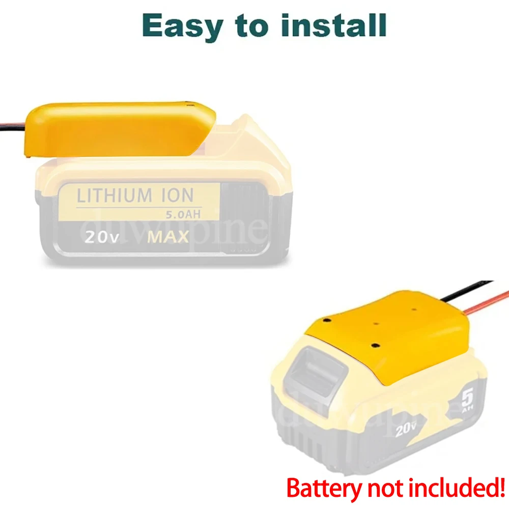 Power Wheels DIY-Adapterkabel für Makita, Milwaukee, Dewalt 18V 20V Akku, für Peg-Perego Kinderfahrzeuge – Detail 22