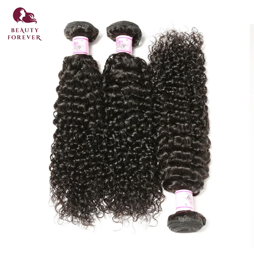 Beauty Forever-Tissage en lot malaisien naturel, cheveux vierges, bouclés, 8-26 pouces, lot de 3 pièces, livraison gratuite