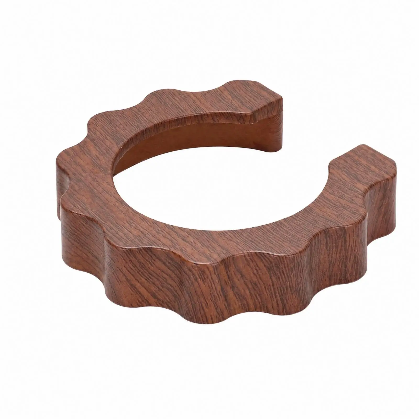E61 Brew Head Heat Guard Insulating Gear Band for Espresso Machine 58mm ABS Wood Pattern Protector