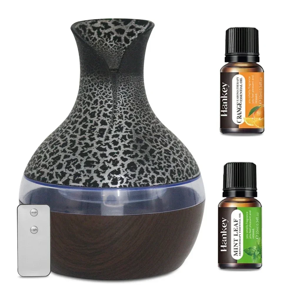300ml Desktop Scent Humidifier with Remote, Ultrasonic Cool Mist Diffuser, 7 Color Glow Night Lamp, Ultra Silent & Auto Power-Off, Sleep-Friendly Home Bedroom Decor