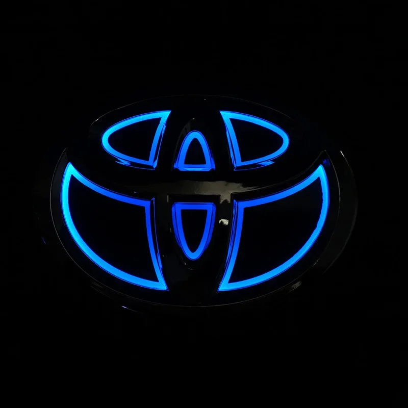 5D auto griglia anteriore tronco Logo LED Retrofit luce per Toyota Corolla Reiz PRADO Yaris LANDCRUIS Camry Vios Highlander LVALON