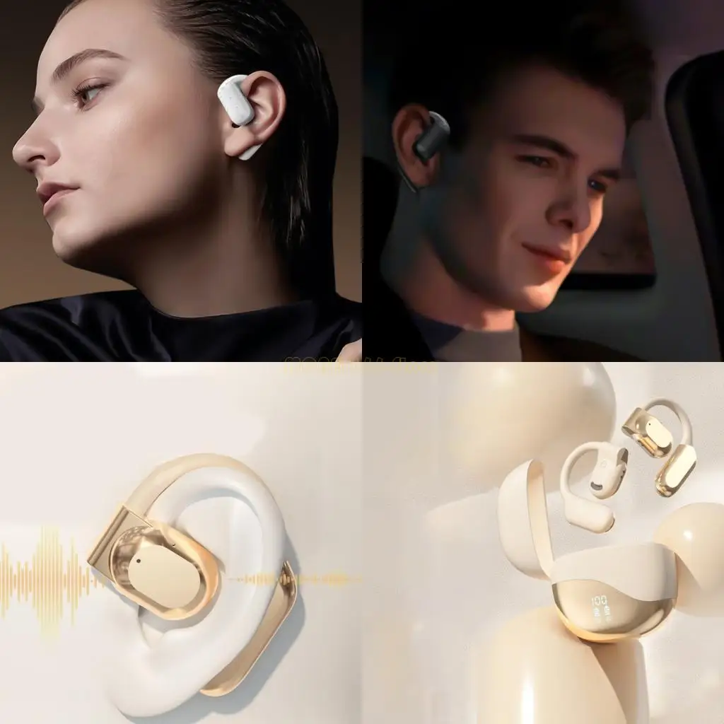 F62C 지능형 번역 이어버드 이어폰 블루투스 호환 및 보호용 300mAh 충전 케이스가 있는 디지털 디스플레이