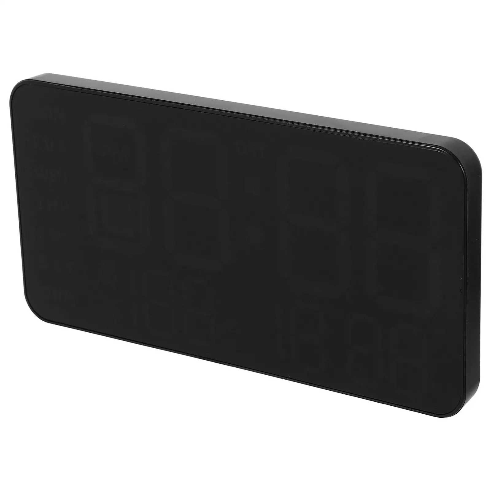 

Frameless Digital Clock Rectangular Alarm Wall Small Large Portable Office Desk Bedroom Living Room Kitchen LED Display Multi