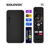 SOLOVOX L1 Android 10 STB Quad 4K WiFi6 Bluetooth 5.4 Voice Control YouTube Stalkermac Xtreamcodes Middleware Lemon TV Box