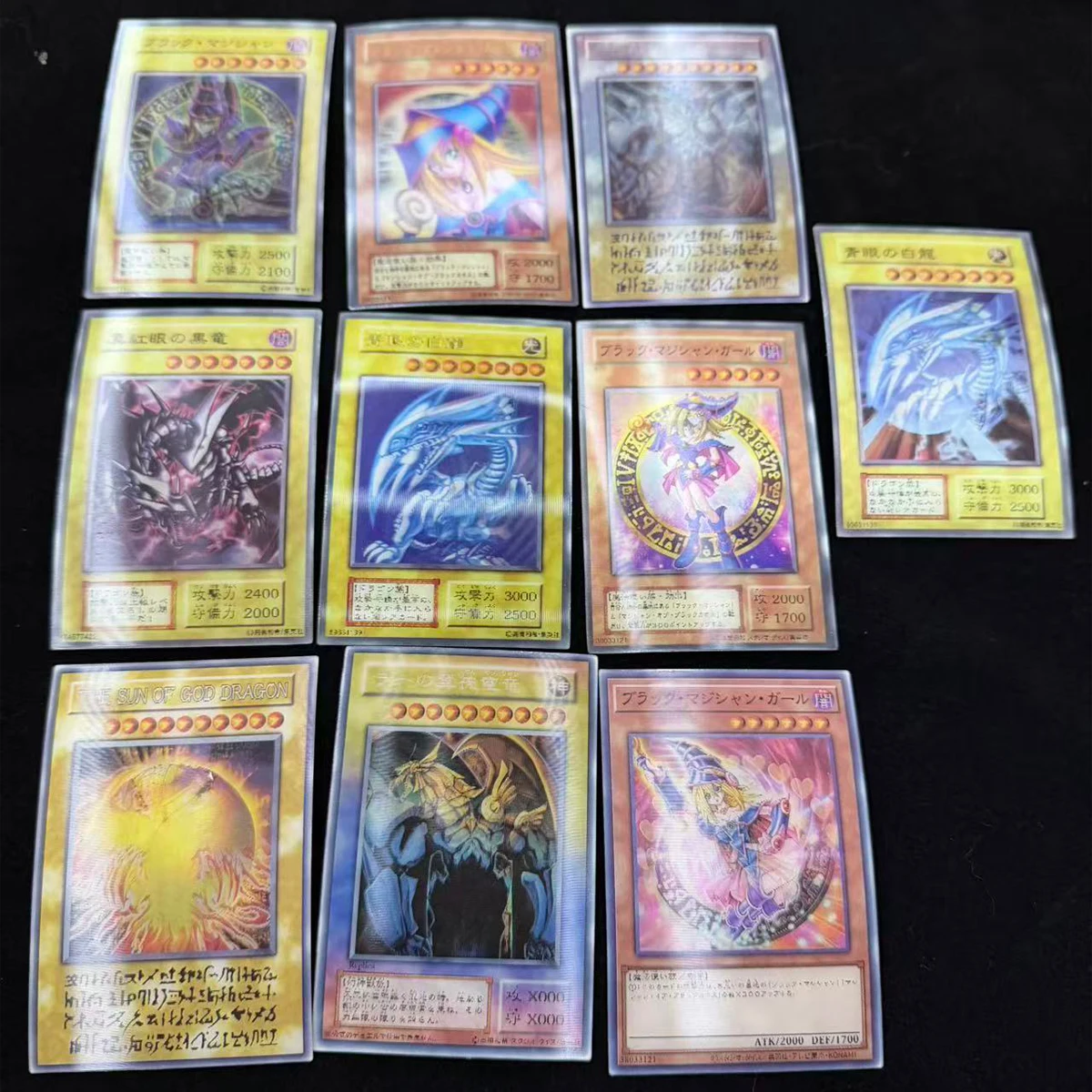 10Pcs/set Diy Yu-Gi-Oh! Dark Magician Girl Collection Card Transformation Card Blue-Eyes White Dragon Anime Cards Gift Toys