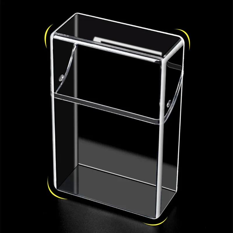 Cigarette Case Clear Acrylic Cigarette Display Box Transparent Organizer Case Carry Box for Lipsticks Lighters Keys