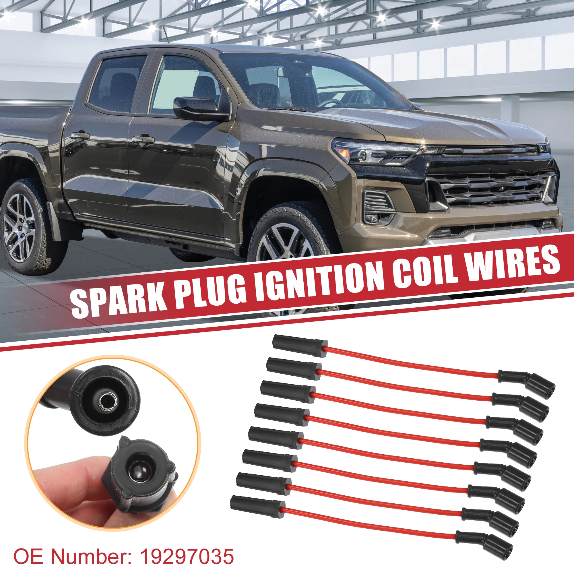 

UXCELL автомобильные катушки свечей зажигания, жгут проводов катушки зажигания, кабель 7 мм для CHEVROLET Avalanche Camaro Tahoe No 19297035 — упаковка из 8 шт.