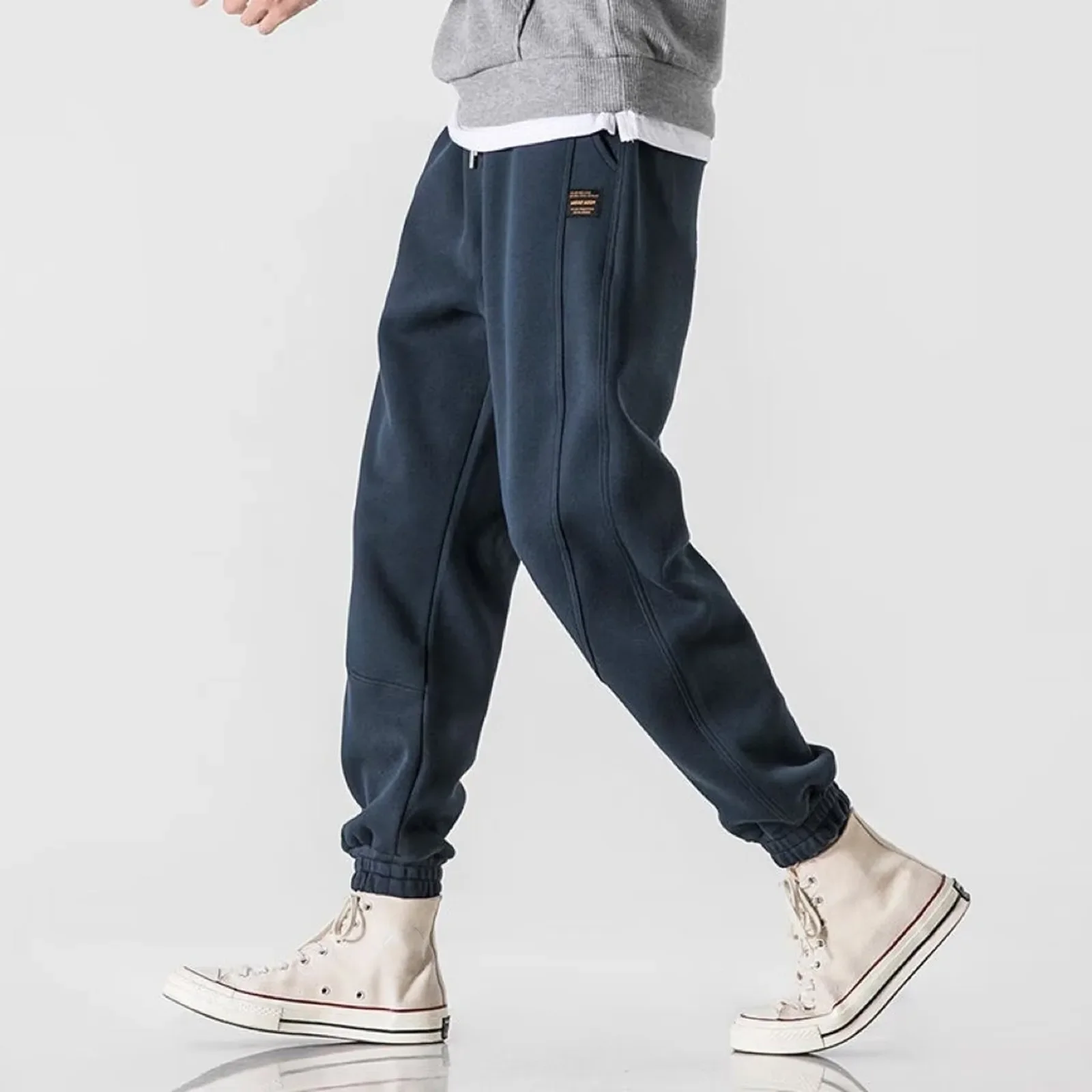 Casual Sports Men'S Pants Fitness Running Thickened Keep Warm Sweatpants Coldproof Windproof Leggings Jogging Sweatpants