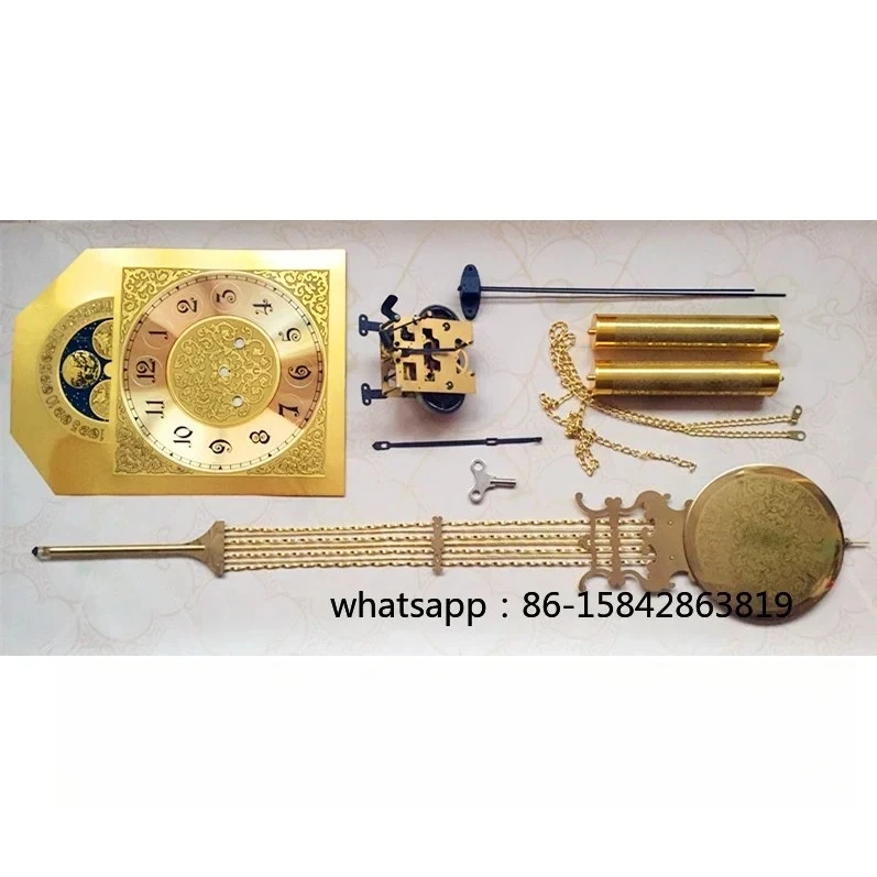 31-day Mechanical Grandfather Clock F-type Movement Clockwork Clock DIY Full Set of Accessories Winding Vertical Clock Parts