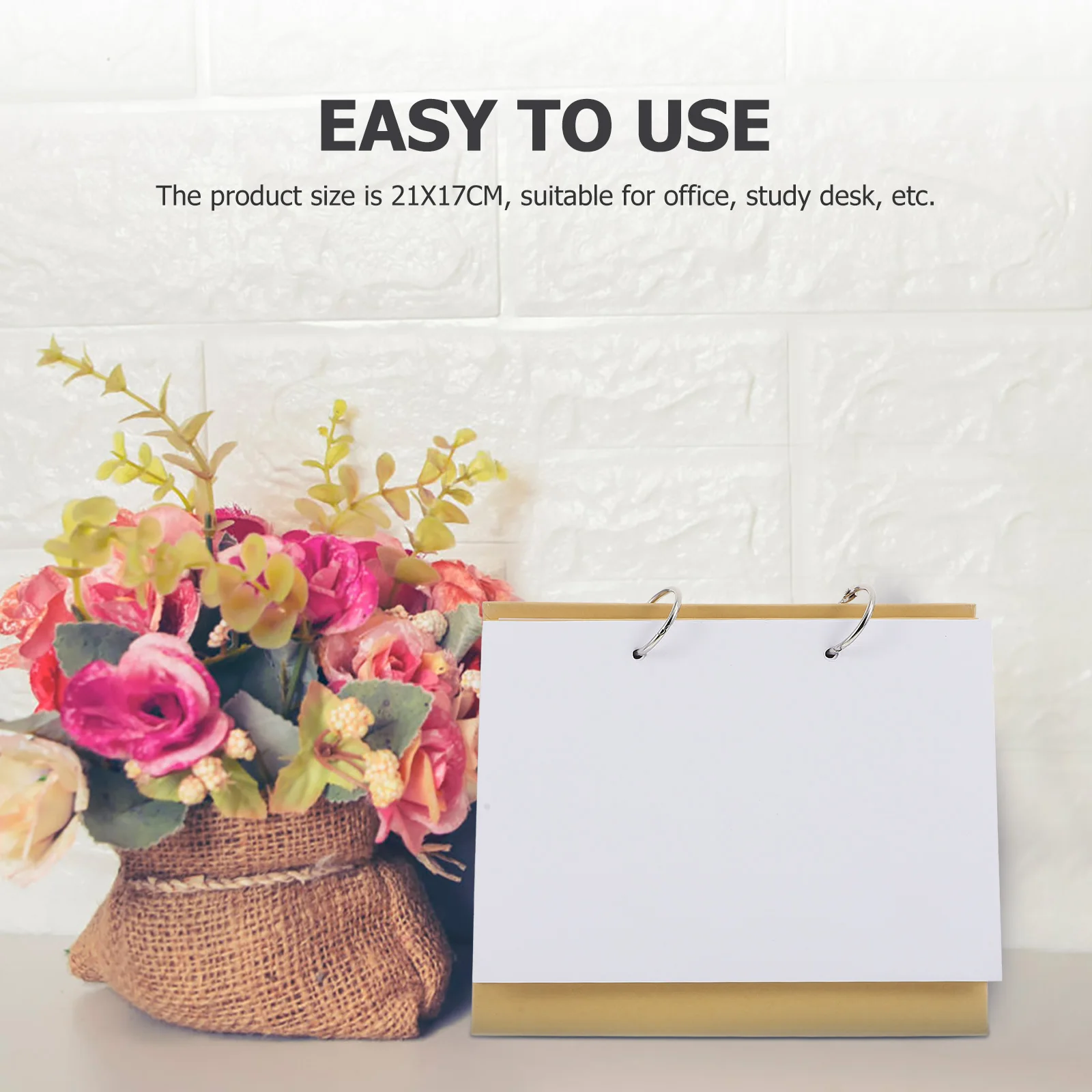 1 مجموعة التقويم صنع فارغة فضفاضة ورقة كتاب DIY بها بنفسك رسمت باليد أجندة مكتبية /رزنامة مكتبية دوامة دفتر القصاصات خربش كتاب #2