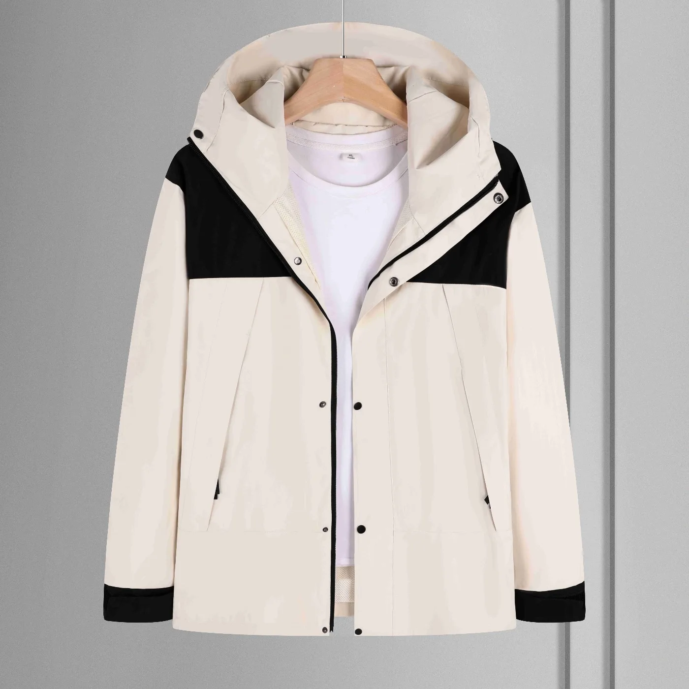 

Men's and Women's Outdoor Jacket Spring and Autumn Windproof Long-sleeved Hoodie Zipper Coat Trendy Brand Sports Daily Top