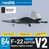 Freewing Flying Wing Modell 64 mm F-22raptor V2 Version Simulationsmodell Flugzeugmodell 4s Übungsflugzeug auf der Einstiegsklasse 4
