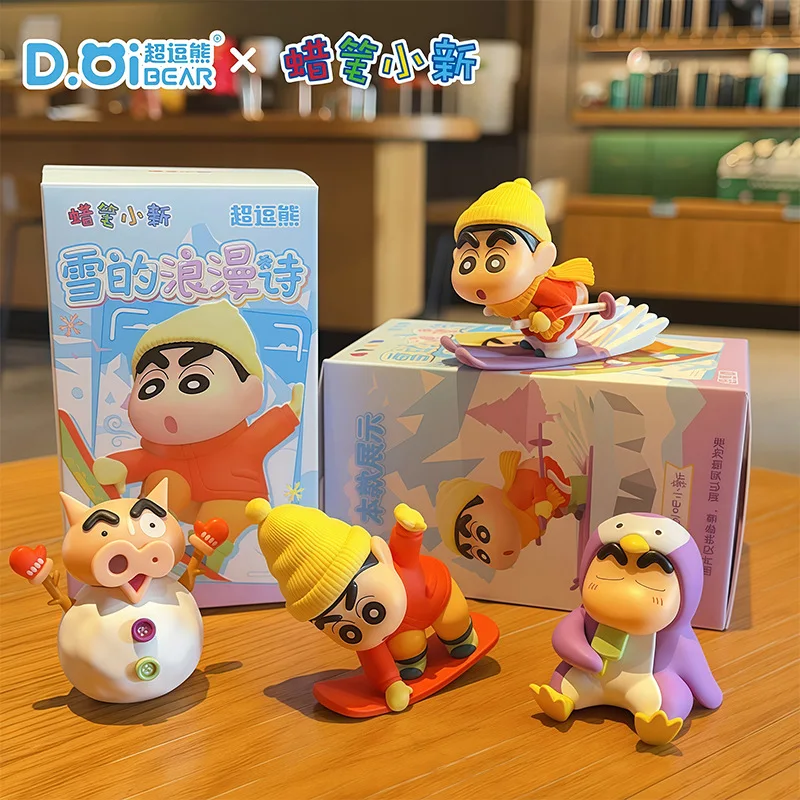 

Cute Crayon Shin chan Blind Box Cartoon Handmade Decoration Anime Trendy Play Accessories Car Desktop Decorations Girl Gift
