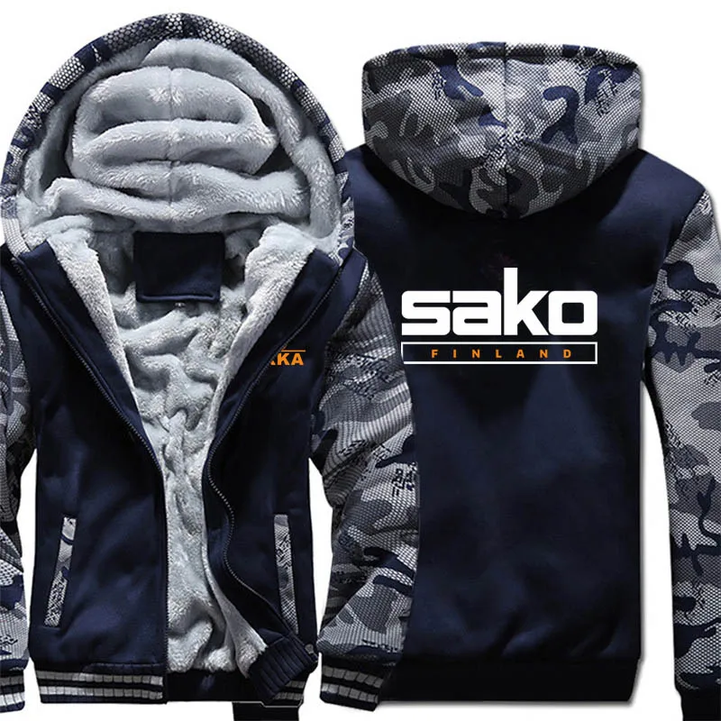 Finland Firearms Tikka By Sako Hoodies Fashion Jacket Winter Men Wool Liner Thick Tikka By Sako Sweatshirts Coat