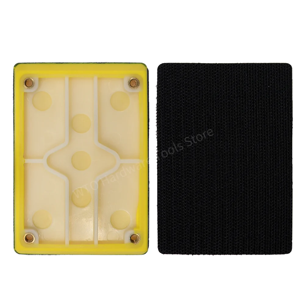 1PC Rectangular Sanding Pad Hook & Loop Sander Backing Plate 70 * 100mm Abrasive Tools Grinder Accessories for Metal Polishing