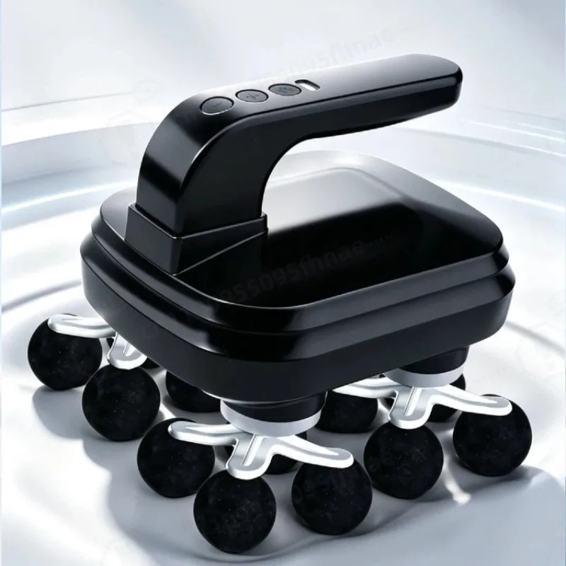 Rechargeable Deep Tissue Massage Gun High Frequency Vibration Muscle Relaxer Multi Massage Heads for Waist Body Fitness Recovery