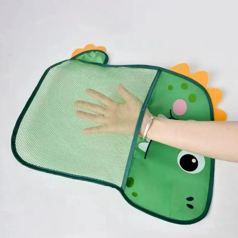Baby Bathroom Mesh Bag Cartoon Animal Shapes Cloth Sand Toys Storage Net Bag Sucker Organizer for Children Bath Toys Kid Basket - view 3