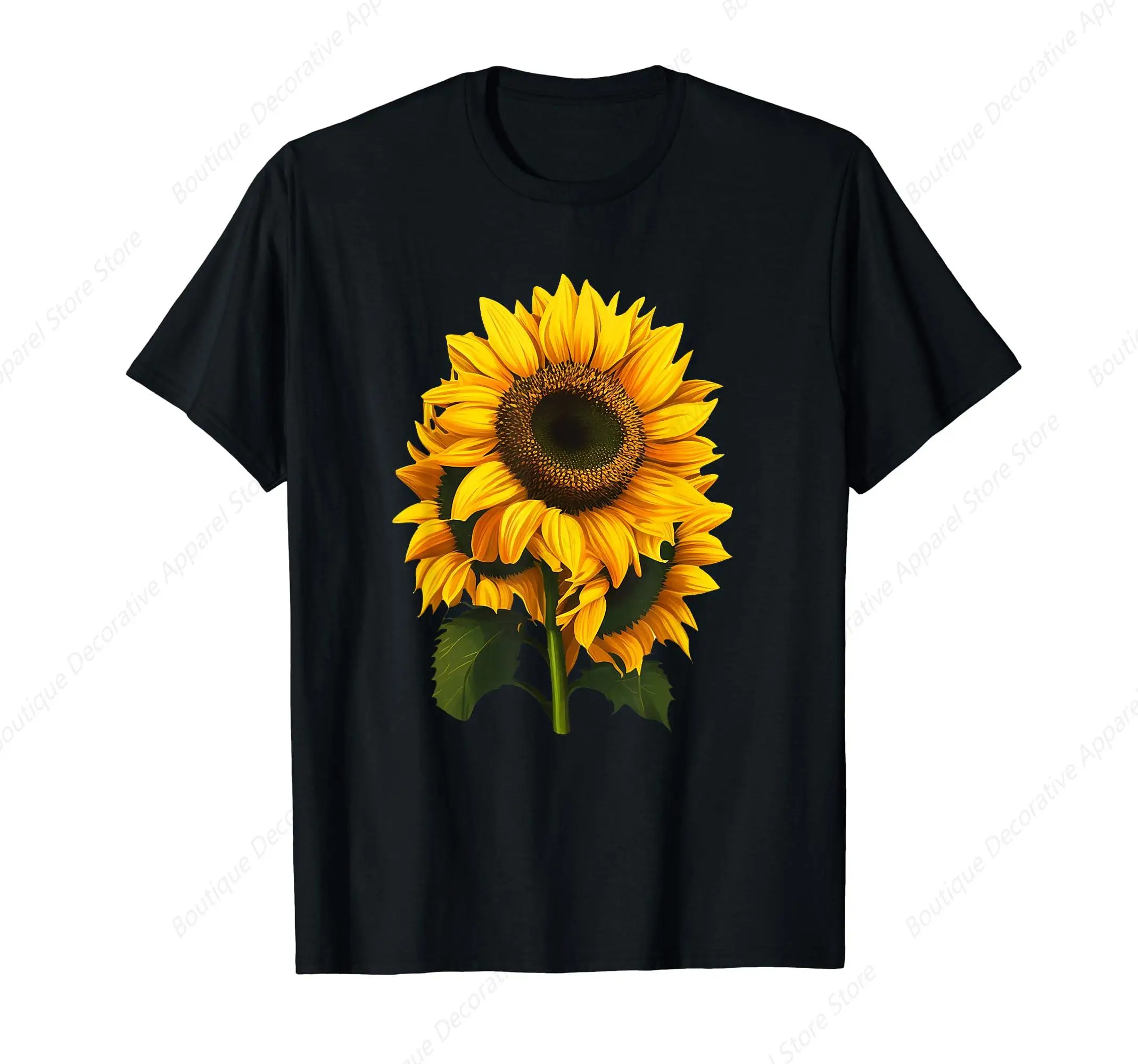 

Yellow Sunflower Floral Watercolor Positivity T-Shirt