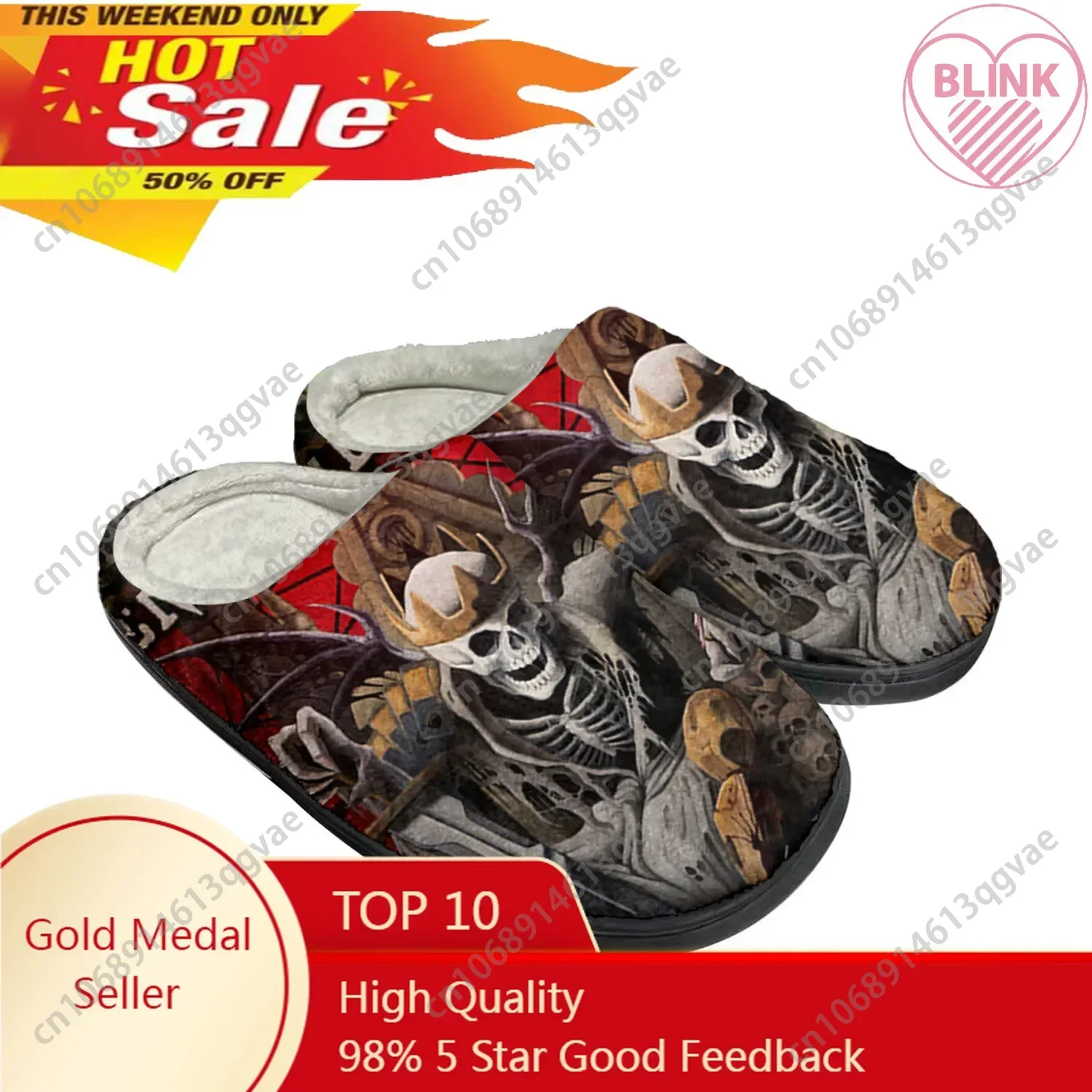 Avenged Sevenfold A7X Zapatillas de algodón para el hogar, sandalias para hombre y mujer, zapatos informales de felpa para dormitorio, zapatillas térmicas personalizadas para mantener el calor