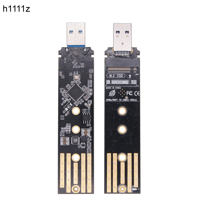 

NVMe to USB Adapter M.2 SSD to USB 3.1 Type A Card M2 to USB Adapter Realtek RTL9210B Chip M Key NVME PCIE SSD Enclosure Adapter