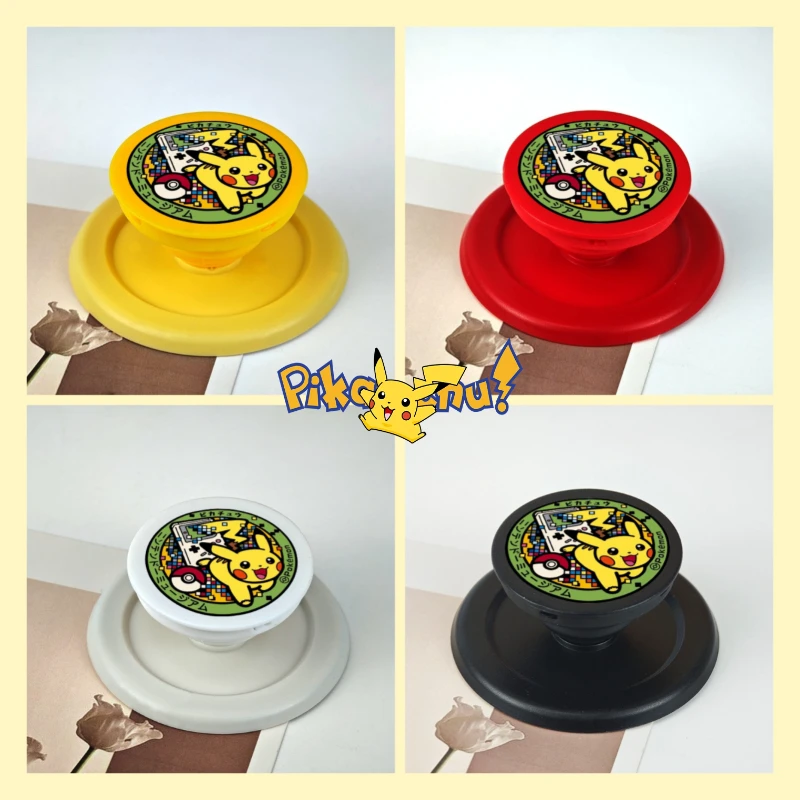 

Pokemon Pikachu Magnetic Holder Grip Tok Griptok Anime Phone Stand Holder Support For iPhone 15 16 17 For Pad Magsafe Smart Tok