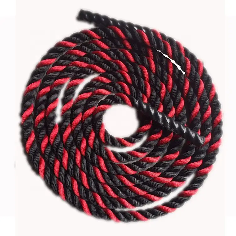 

High Intensity Training Gyms Use Men's and Women's Core Exercise Fitness Training Big Rope