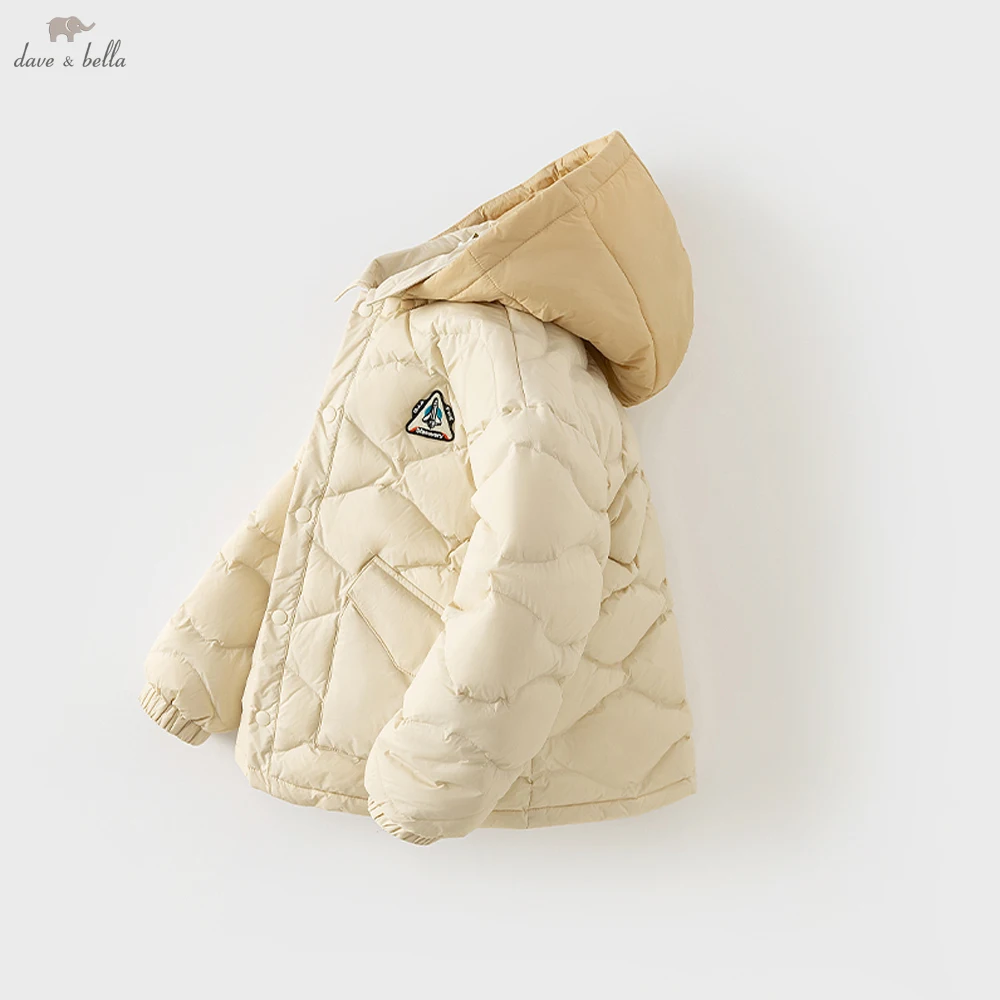 

Пуховая парка Dave Bella для мальчиков, утепленная куртка с капюшоном для детей, зимние теплые пуховики, ветрозащитная верхняя одежда, одежда DK4236994 ﻿
